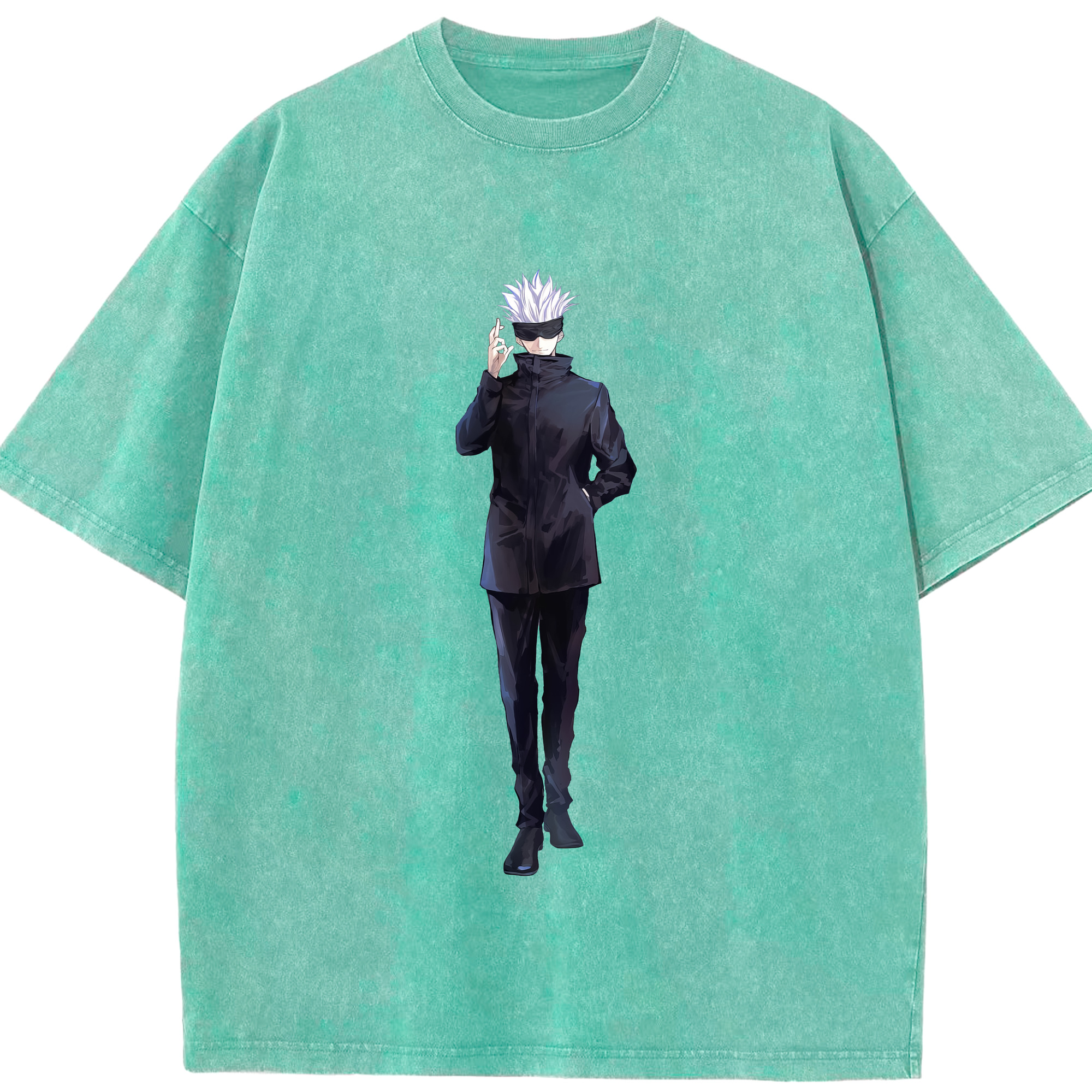 （画像用） 呪術廻戦 Jujutsu Kaisen 綿100% ヴィンテージ風 半袖Tシャツ（フロントプリント）